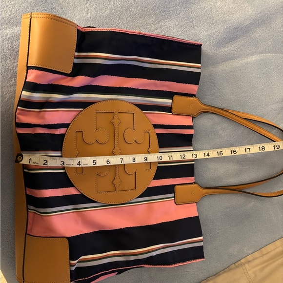 Tory Burch Ella Striped Tote - Picture 15 of 15